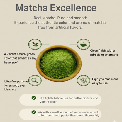 Korean Matcha Powder 100% Green Tea Leaves Ceremonial Grade Latte Baking 100g(3.53oz)