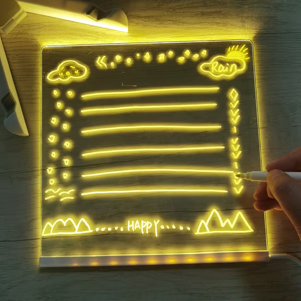Acrylic LED Message Board Light Display