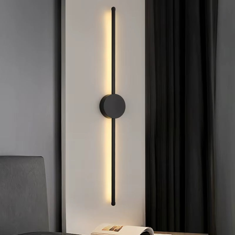 Wall Lamp Bedroom Wall Light Modern Long LED Light Black I-Shaped Living Room Corridor Interior Lighting Home Decor Lighting