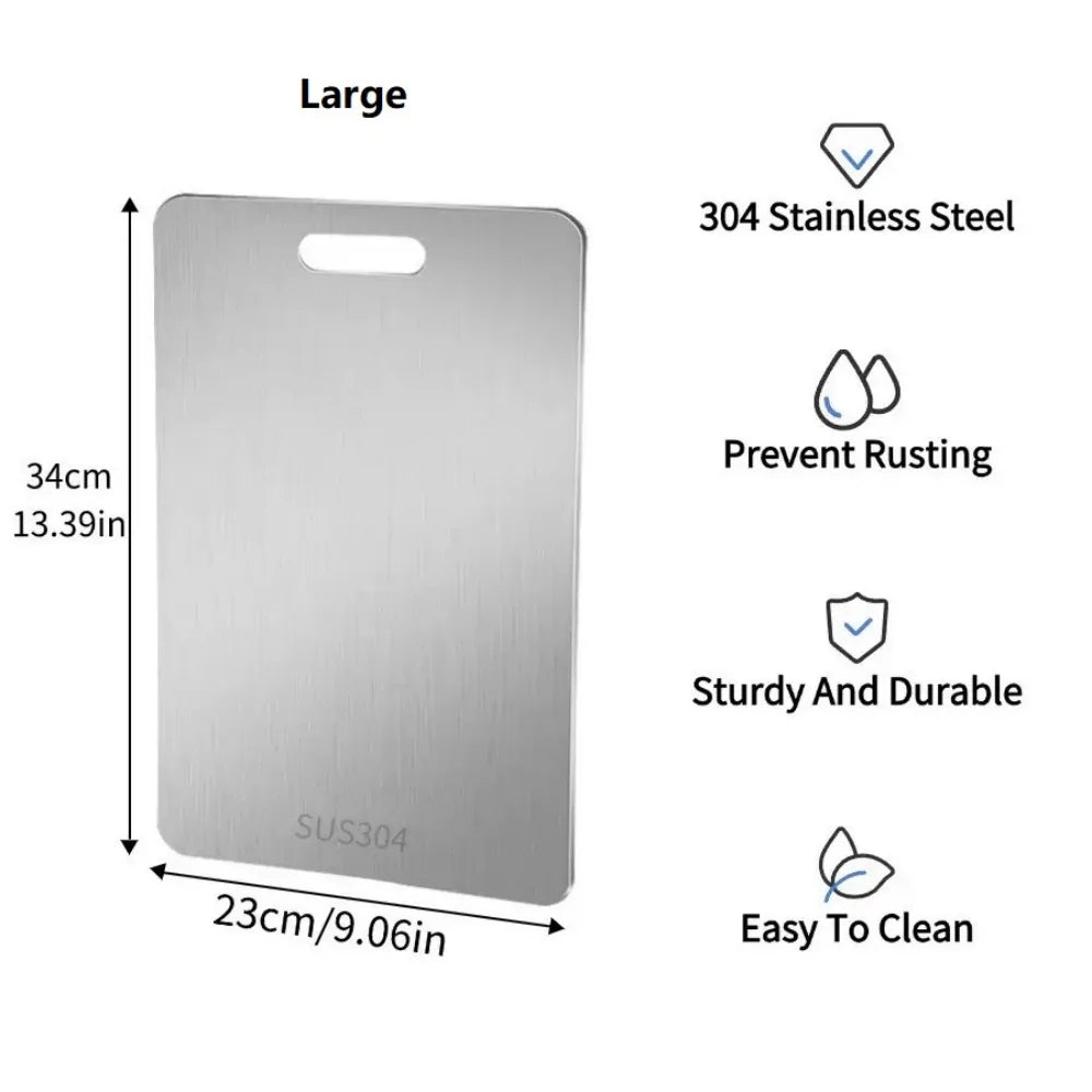 Double Sided Stainless Steel Cutting Board