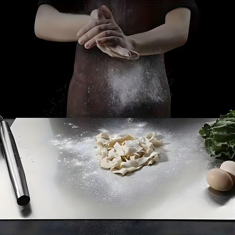 304 Stainless Steel Cutting Board - Non-Slip, Anti-Bacterial & Odor-Resistant Prep Surface