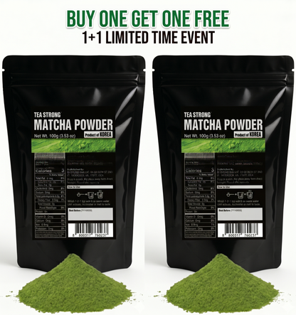 Korean Matcha Powder – Buy One Get One Free  100% Green Tea Ceremonial Grade Latte Baking 100g