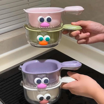 Double Layer Fruit Washing Drain Basket | Cute Sink Colander with Handle