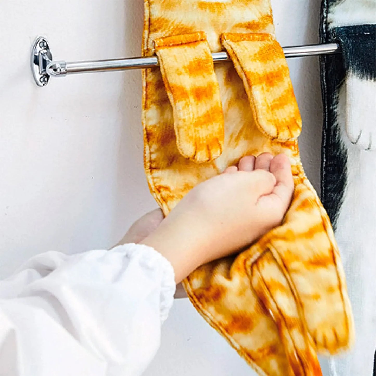 Funny Cat Hanging Hand Towel