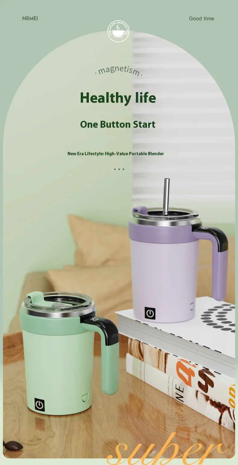 Smart Self-Stirring Coffee Mug | Temperature Display Magnetic Electric Cup