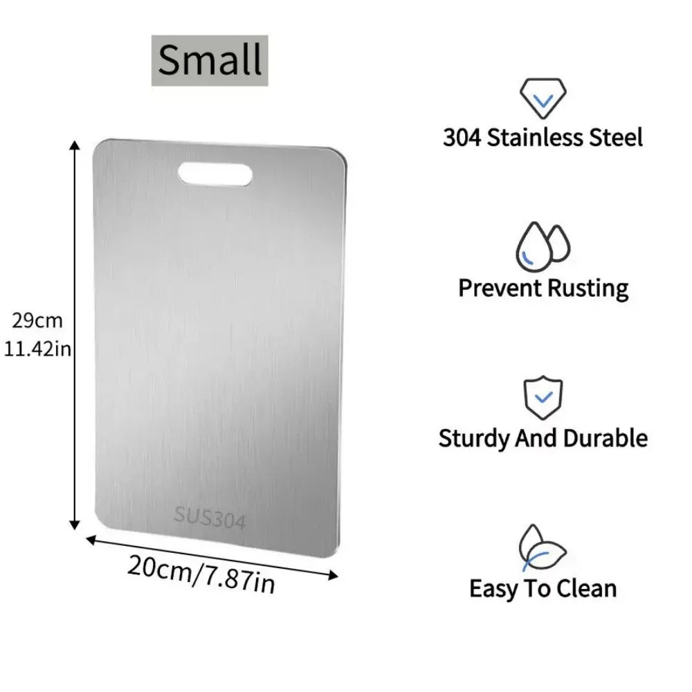 Double Sided Stainless Steel Cutting Board