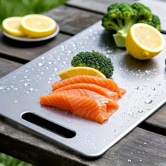Double Sided Stainless Steel Cutting Board