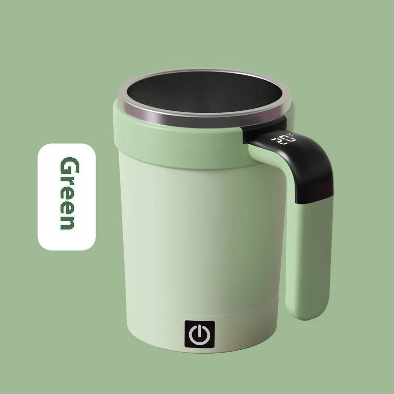 Smart Self-Stirring Coffee Mug | Temperature Display Magnetic Electric Cup