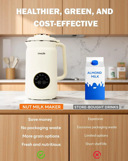 34oz 8-in-1 Nut Milk Maker - Automatic Plant-Based Milk Machine with Self-Cleaning, Delay Start & Keep Warm