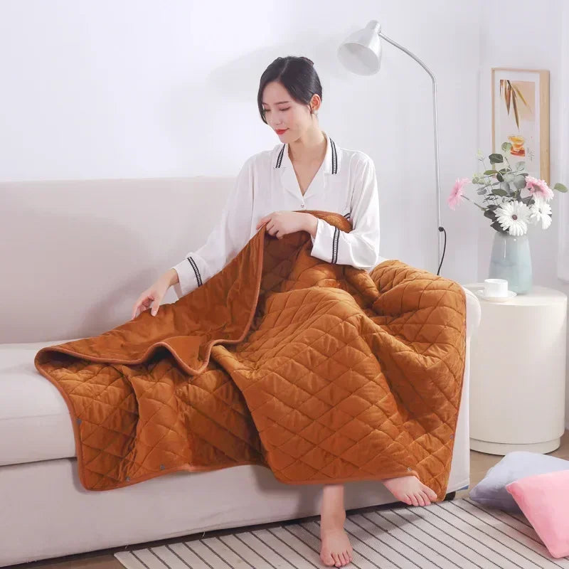 USB Heated Wearable Blanket Winter Shawl