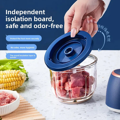 TINSOL 350ml Electric Food Chopper | USB Meat Grinder Garlic Masher Blender