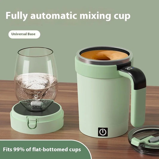 Smart Self-Stirring Coffee Mug | Temperature Display Magnetic Electric Cup