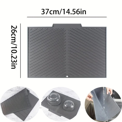 Silicone Dish Drying Mat | Non-Slip Heat-Resistant Counter Protector