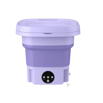 Portable Mini Washing Machine with Spin Dryer | USB Foldable Washer for Socks & Underwear