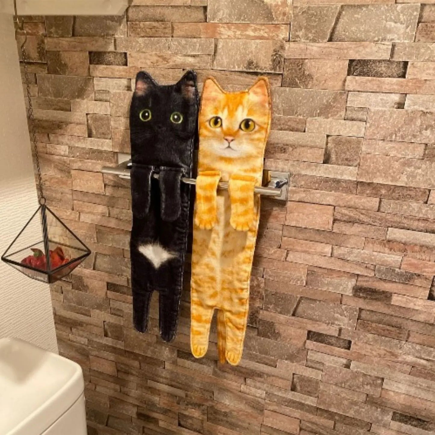 Funny Cat Hanging Hand Towel