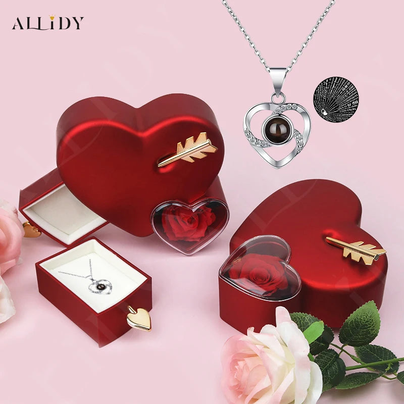 Heart Rose Jewelry Box – Valentine Keepsake