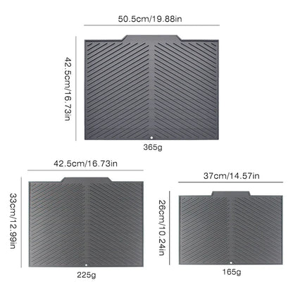 Silicone Dish Drying Mat | Non-Slip Heat-Resistant Counter Protector