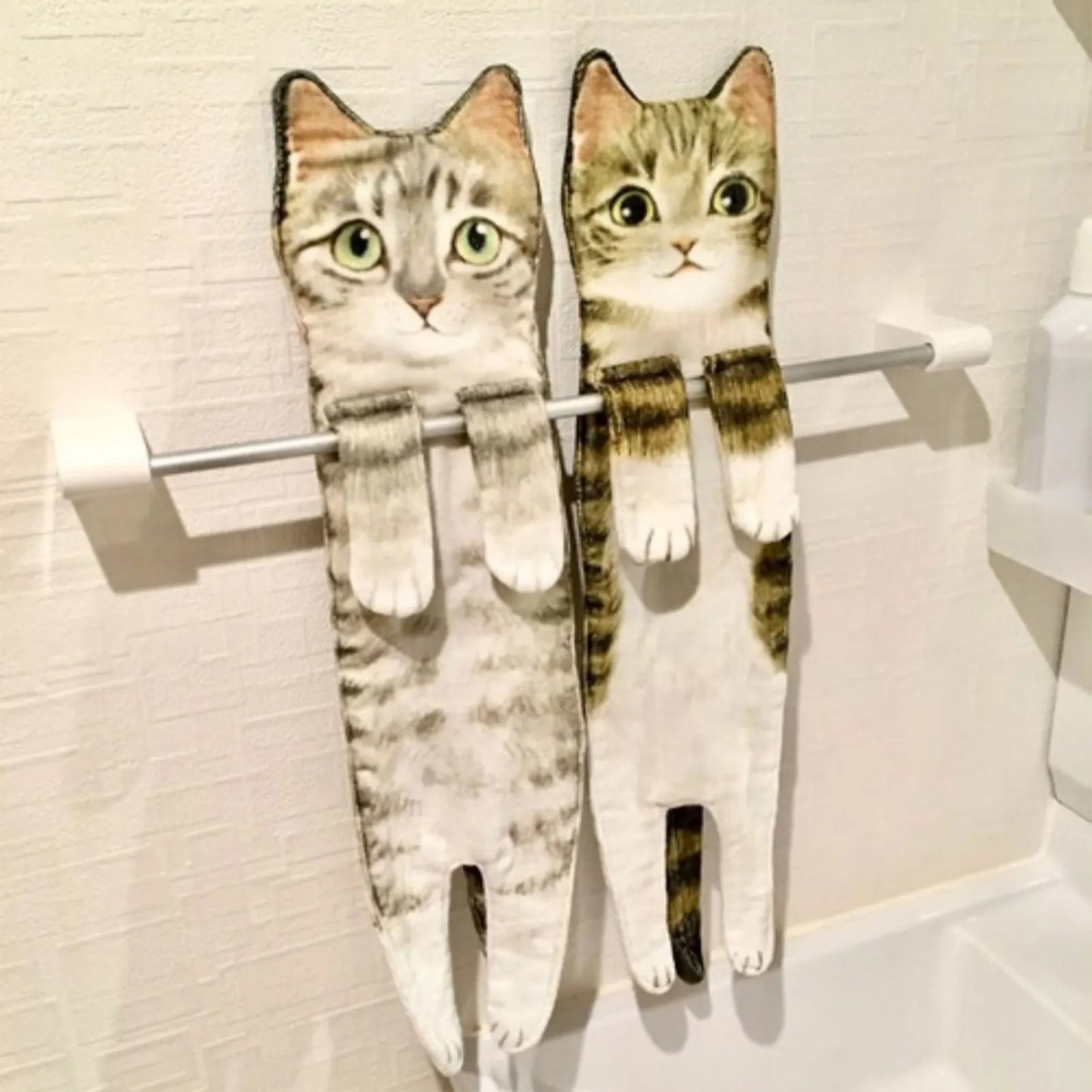 Funny Cat Hanging Hand Towel
