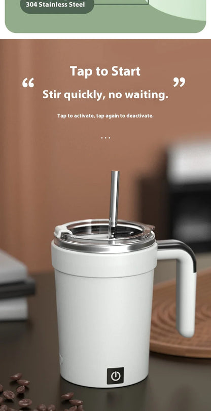 Smart Self-Stirring Coffee Mug | Temperature Display Magnetic Electric Cup