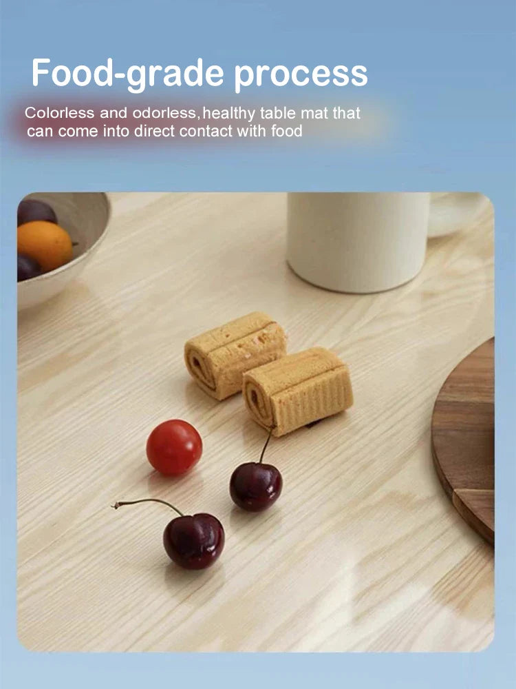 Clear PVC Tablecloth Protector | Waterproof Oil-Proof Soft Glass Table Mat