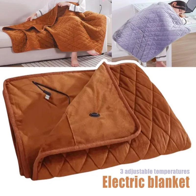 USB Heated Wearable Blanket Winter Shawl