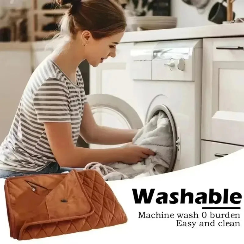 USB Heated Wearable Blanket Winter Shawl