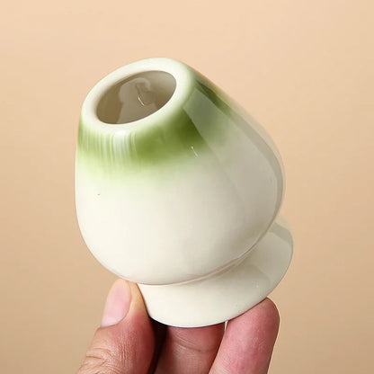8-Piece Ceramic Matcha Whisk Set | Floral Matcha Tea Gift Set for Matcha Lovers