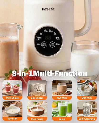 34oz 8-in-1 Nut Milk Maker - Automatic Plant-Based Milk Machine with Self-Cleaning, Delay Start & Keep Warm