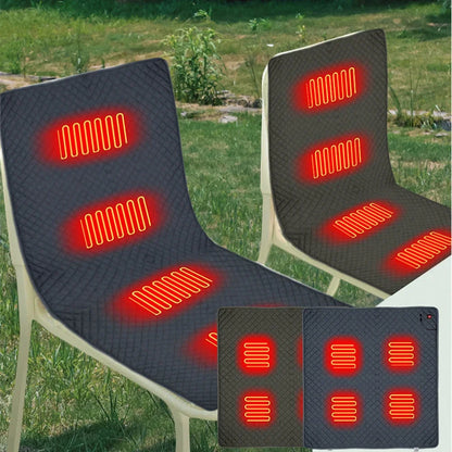 USB Heated Camping Chair Cushion 4 Zones