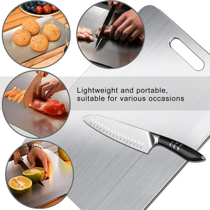Double Sided Stainless Steel Cutting Board