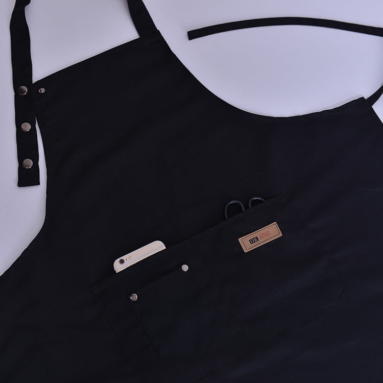 Cotton Kitchen Apron | Waterproof Adjustable Bib Apron for Men & Women