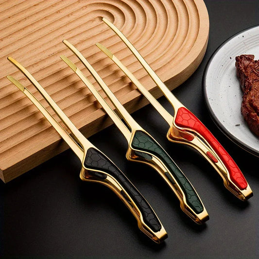 Miniature Stainless Steel Kitchen Tongs | 3 Colors