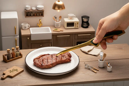 Miniature Stainless Steel Kitchen Tongs | 3 Colors