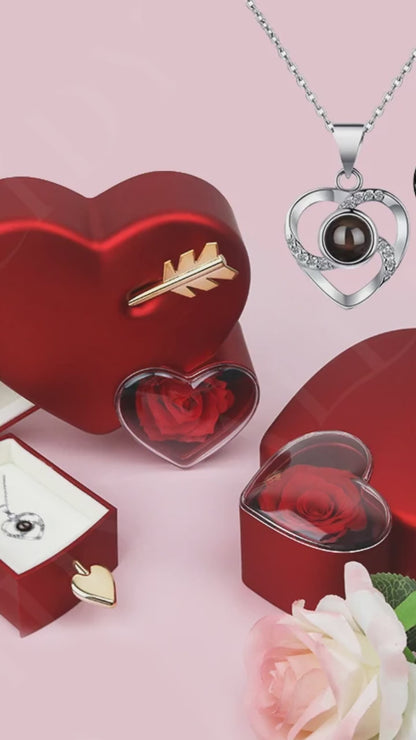 Heart Rose Jewelry Box – Valentine Keepsake